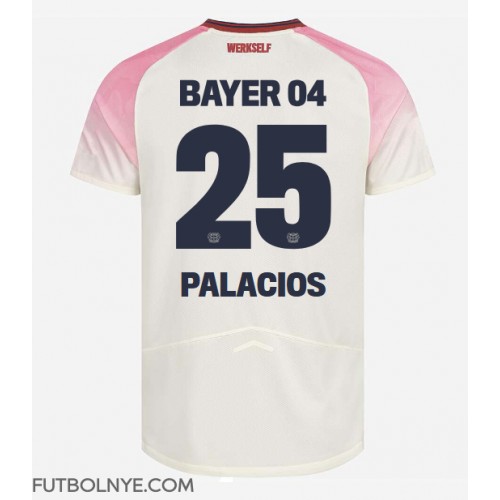 Camiseta Bayer Leverkusen Exequiel Palacios #25 Visitante Equipación 2025-26 manga corta